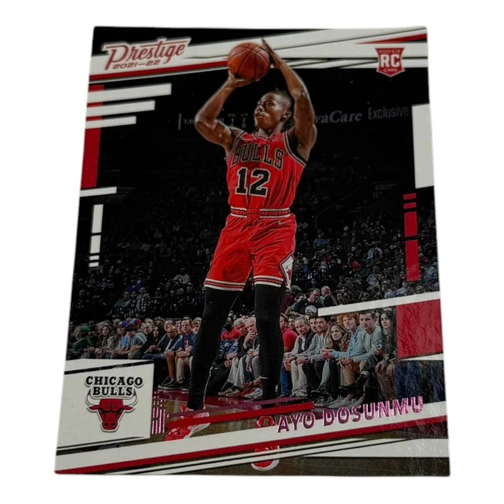 2021-22 Panini Chronicles Prestige Ayo Dosunmu Chicago Bulls Rookie Card RC #60